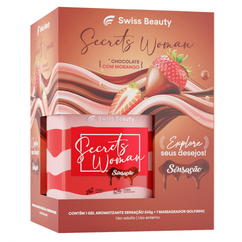 Kit Secrets Toy (Gel Beijável Sensação + Vibra)