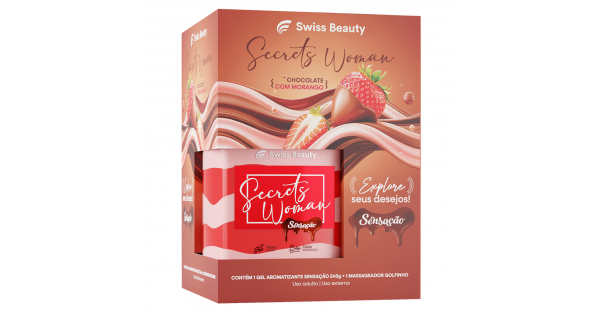 Kit Secrets Toy (Gel Beijável Sensação + Vibra)