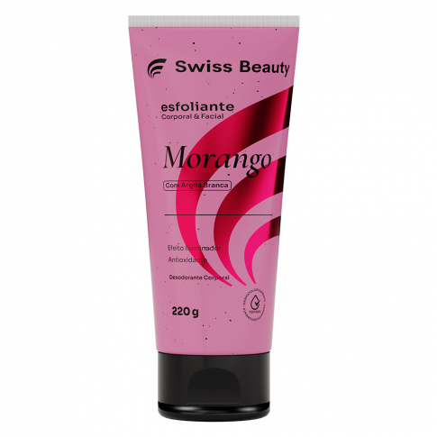 Esfoliante Corporal e Facial Morango (220 g)