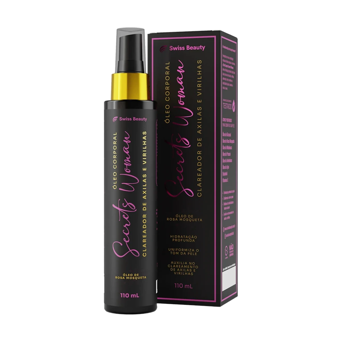 Óleo Corporal Secrets Woman 110 ml Swiss Beauty — vista principal
